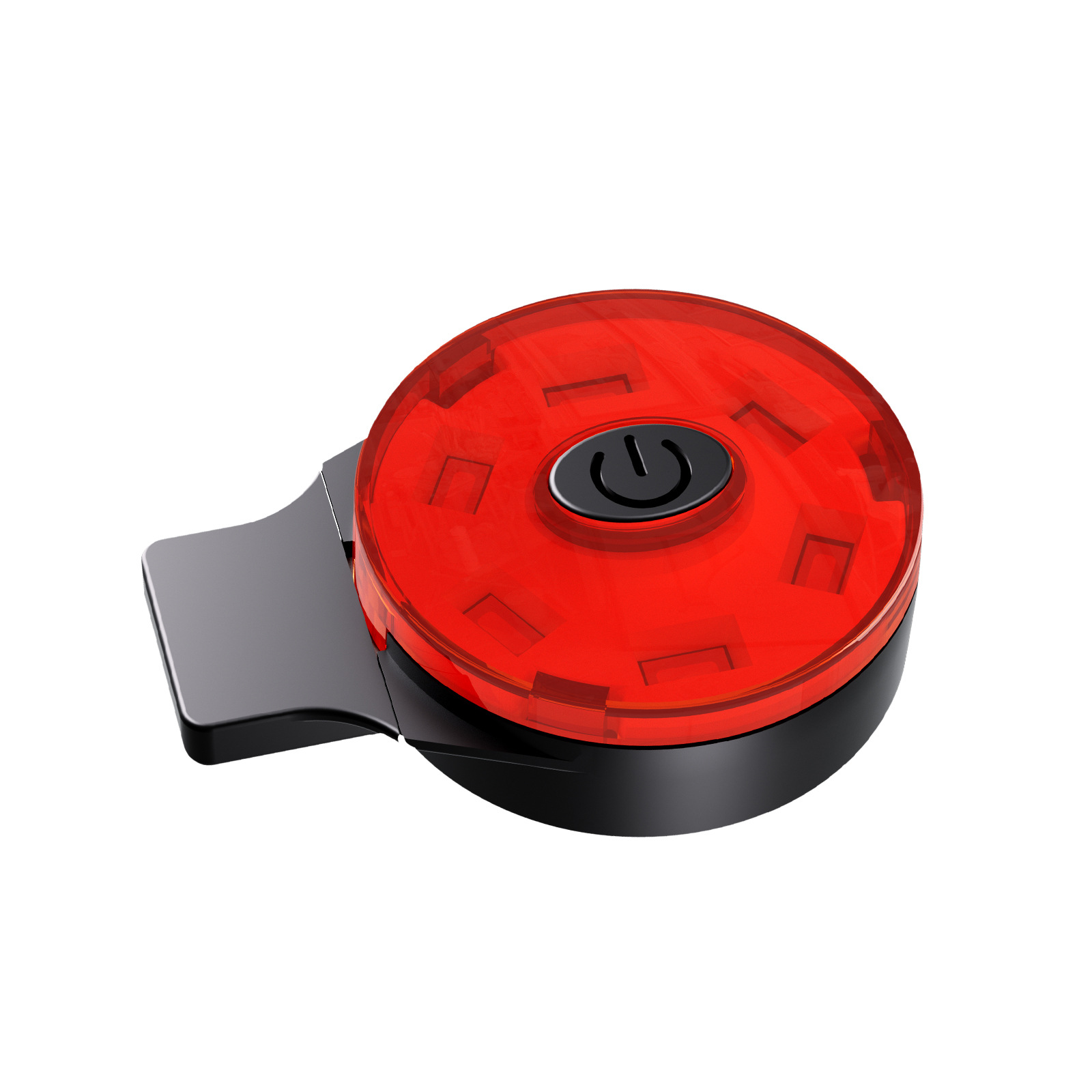 New Night Riding Helmet Tail Light USB Charging High Brightness Safety Light Velcro Installation LED Flashing Warning Light