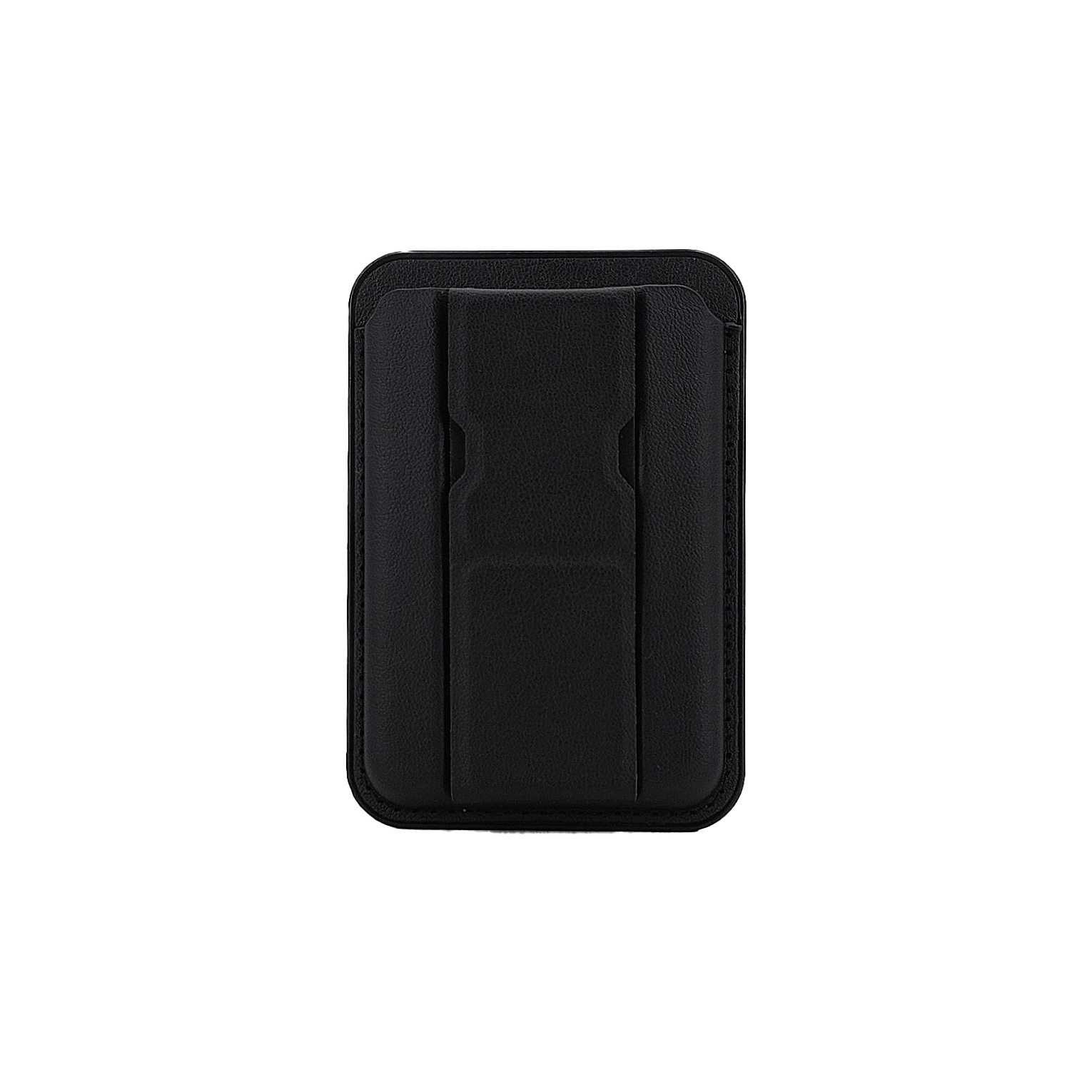 New Anti-slip Grid MagSafe Magnetic Card Holder Folding Stand Round Hole Injection Molded Portable Document Card Storage Clip