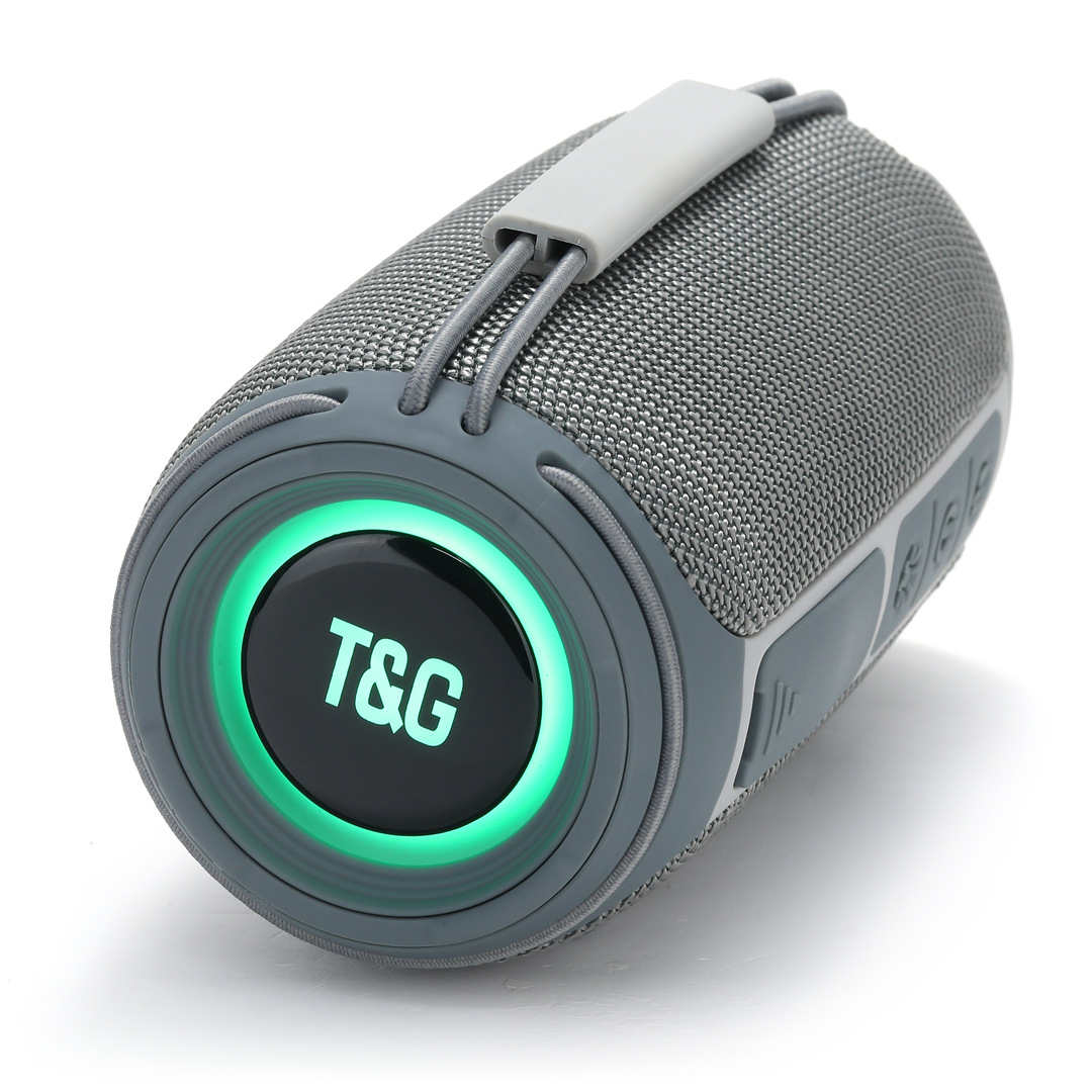 New Bluetooth Speaker TG657 Outdoor Portable Sports Cylindrical RGB Light Handheld Subwoofer Speaker