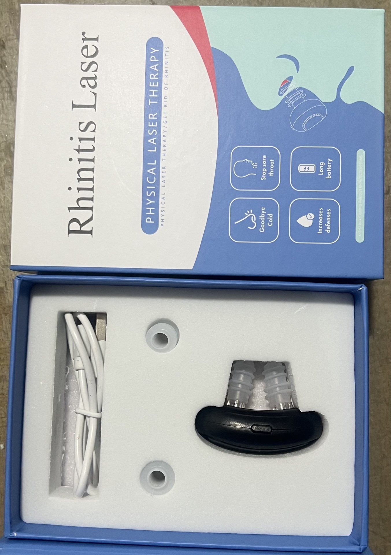 Smart infrared nose soothing device allergic rhinitis device rhinitis treatment red light nose soothing portable