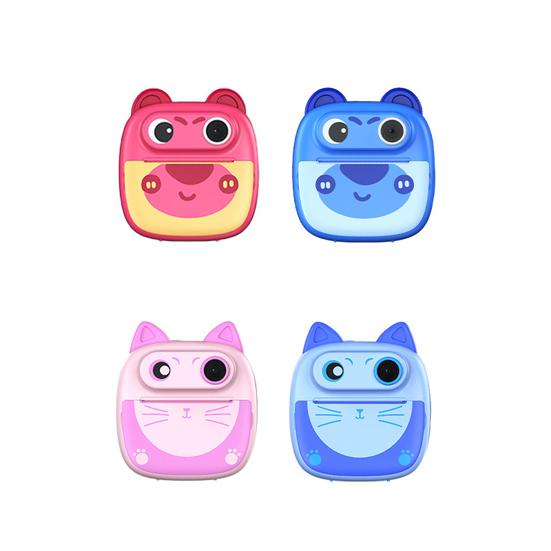 New private mold children's Polaroid print camera cartoon digital mini HD educational toy support