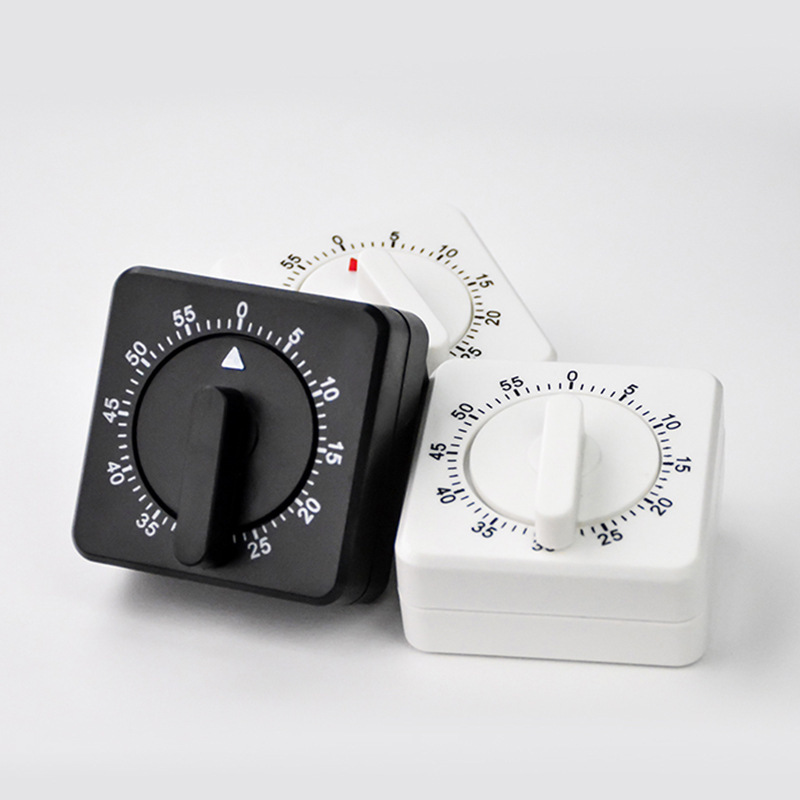 Simple Mechanical Timer Kitchen Small Square Decoration Timer Reminder Eco-Friendly Energy Saving No Battery Needed Timer