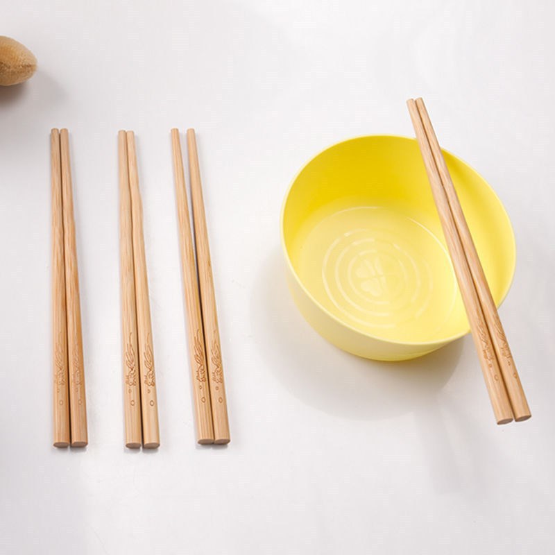 Kindergarten special chopsticks household children's chopsticks 18cm unpainted practice chopsticks short kids baby bamboo chopsticks