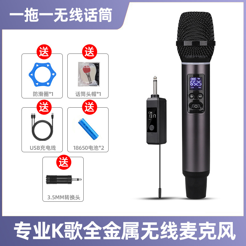 Microphone One to Two Home Outdoor K歌 Performance Stage Wireless Microphone