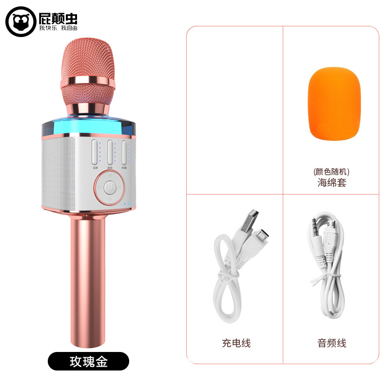 Pidianchong X9 microphone speaker integrated microphone wireless mobile phone singing children home TV national K song