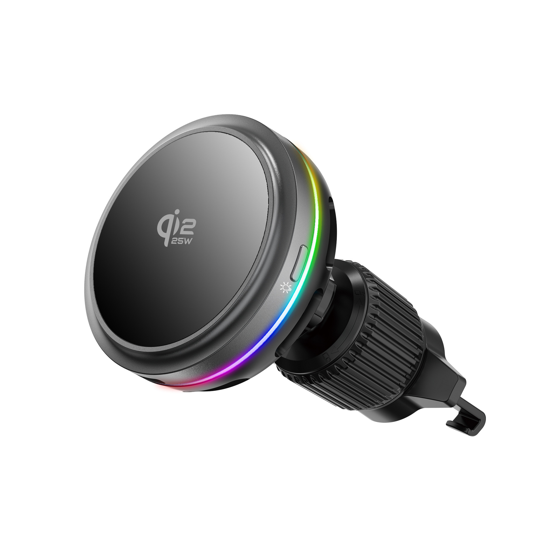 QI2.2 Magnetic Car Wireless Charger Semiconductor Cooler 25W Phone Holder KC Certified