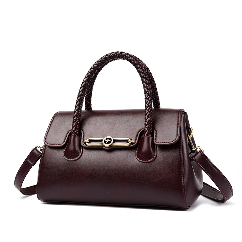 Counter Handbag 2025 New Large Capacity Shoulder Handbag Simple Women's Middle-aged Mother Bag