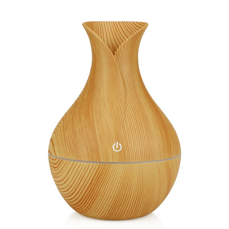 USB Humidifier with Night Light 5V Home Large Mist Air Humidifier Wood Grain Air Purifier Aromatherapy Diffuser