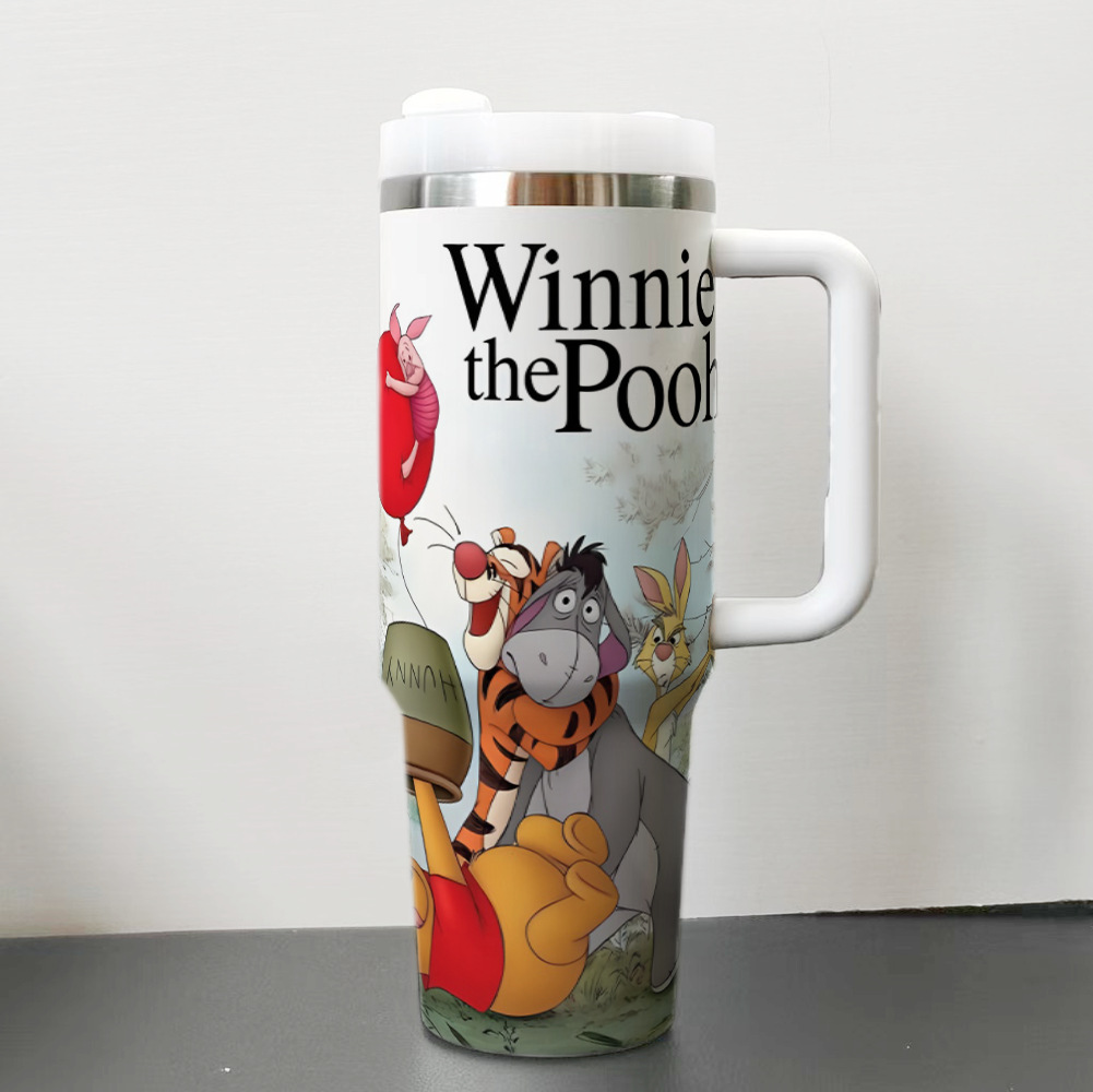 Stainless steel thermal cup Tumbler car cup Winnie custom 40OZ large capacity ice霸 cup
