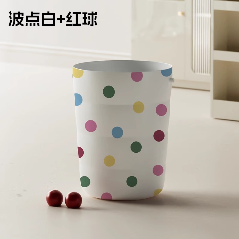 Trash Can Home Living Room Bedroom Kitchen Toilet Bathroom With Lid Large Capacity Storage Bucket Paper Basket