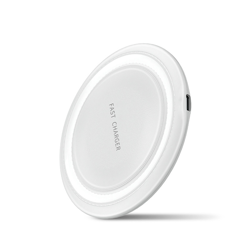 15W Wireless Charger Round Desktop for iPhone 13 Huawei Phone Fast Charger