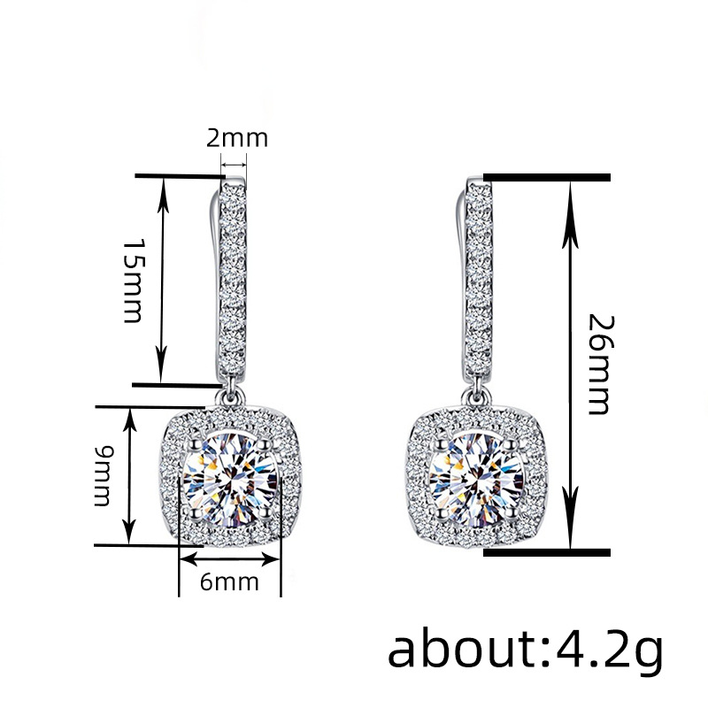 Cao Shi New Delicate Women's Micro-Set Zircon Ear Cuff Earring Jewelry