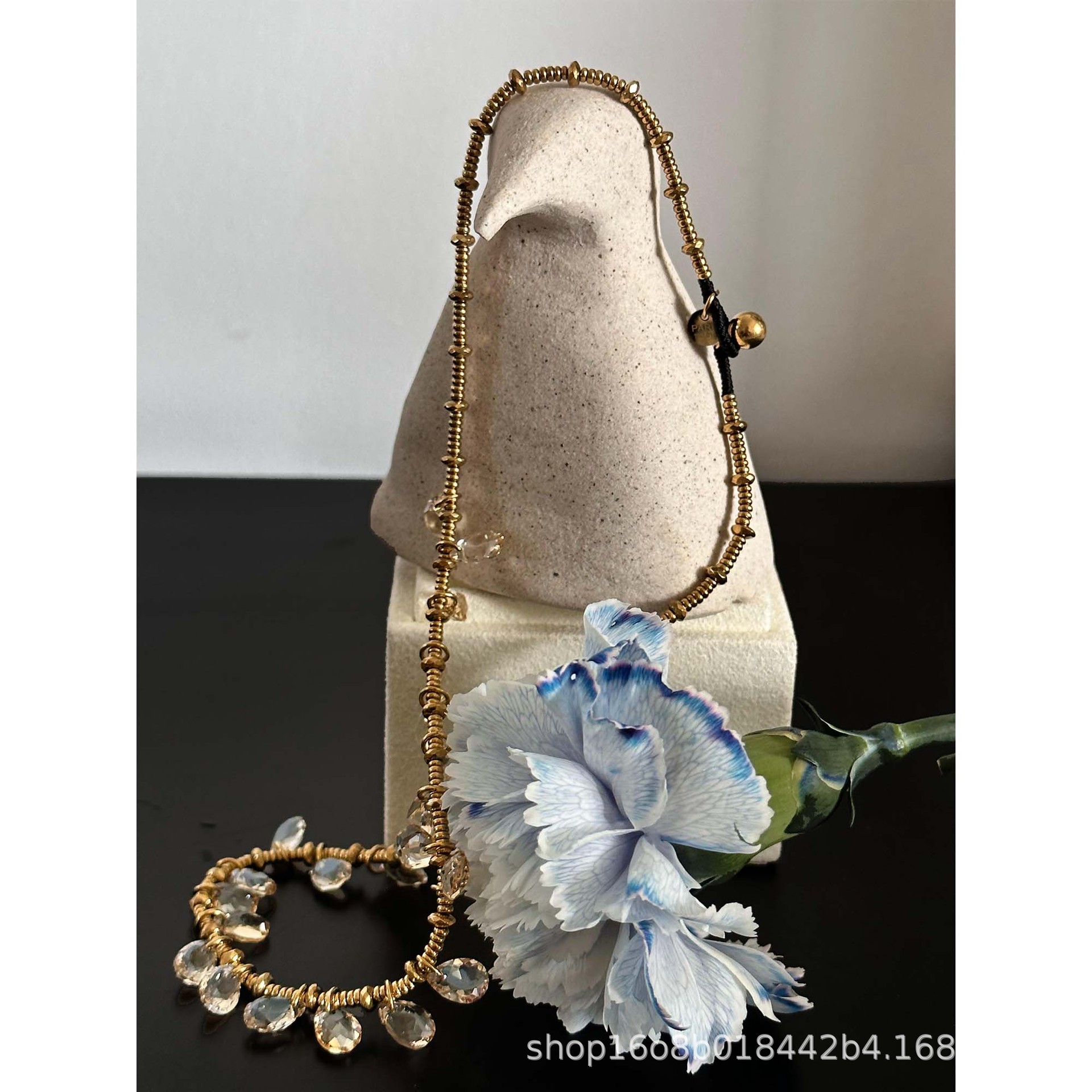 301 South France Workshop Cleopatra Movie Inspiration Imported Crystal Tassel Necklace Bohemian Y8-17
