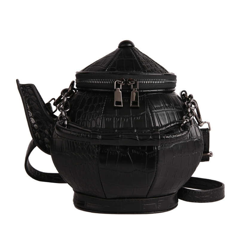 Niche Novelty Bag for Women Teapot Handheld Bag High Texture Shoulder Crossbody Bag