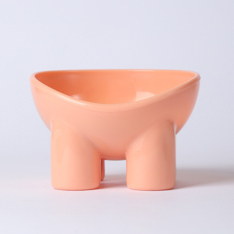 Cat bowl Pipi Tao original elephant leg bowl macaron color elephant leg neck protection bowl cat food bowl anti-tipping pet bowl
