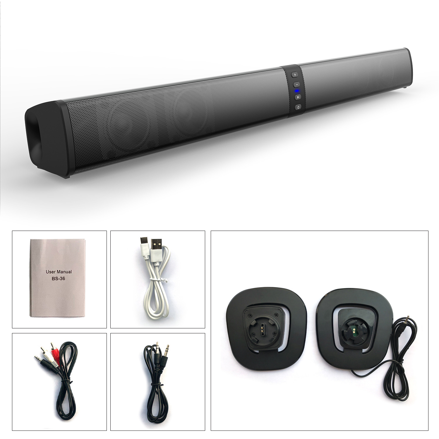 Private Mold Splittable Soundbar Home Outdoor Computer Soundbar Bluetooth Audio