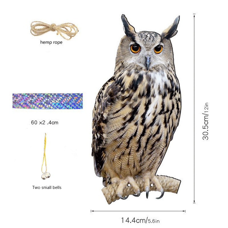 Garden Bird Repellent Storm Eagle 2D Acrylic Material Yard Lifelike Craft Hanging Decoration Simulated Animal