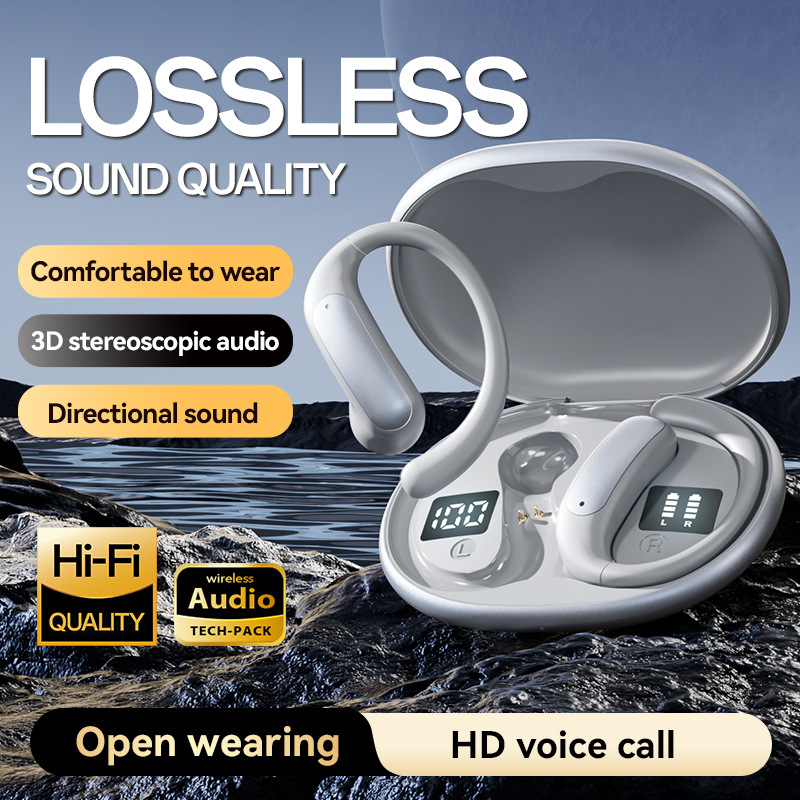 2025 new ear-hook M134 smart AI translation open-ear TWS Huaqiangbei wireless Bluetooth earphone