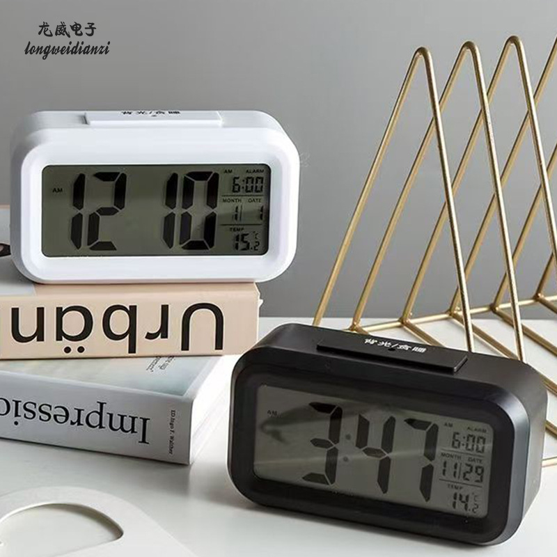 Smart Temperature Snooze Alarm Clock Backlight Electronic Alarm Clock [2179]