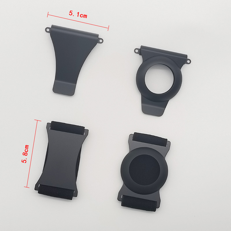 Metal Card Clip Accessories Carbon Fiber Card Holder Stainless Steel Clip Stainless Steel Back Clip with AirTag Slot