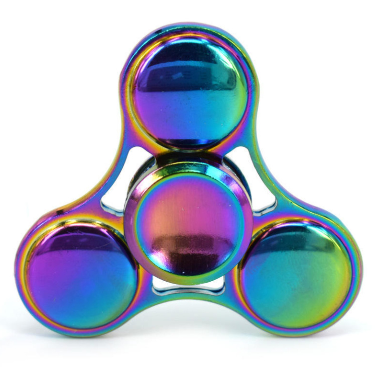 New Second Generation UFO Finger Spinner Zinc Alloy Finger Gyro Big Three Leaf Clover Rotating EDC Gyro