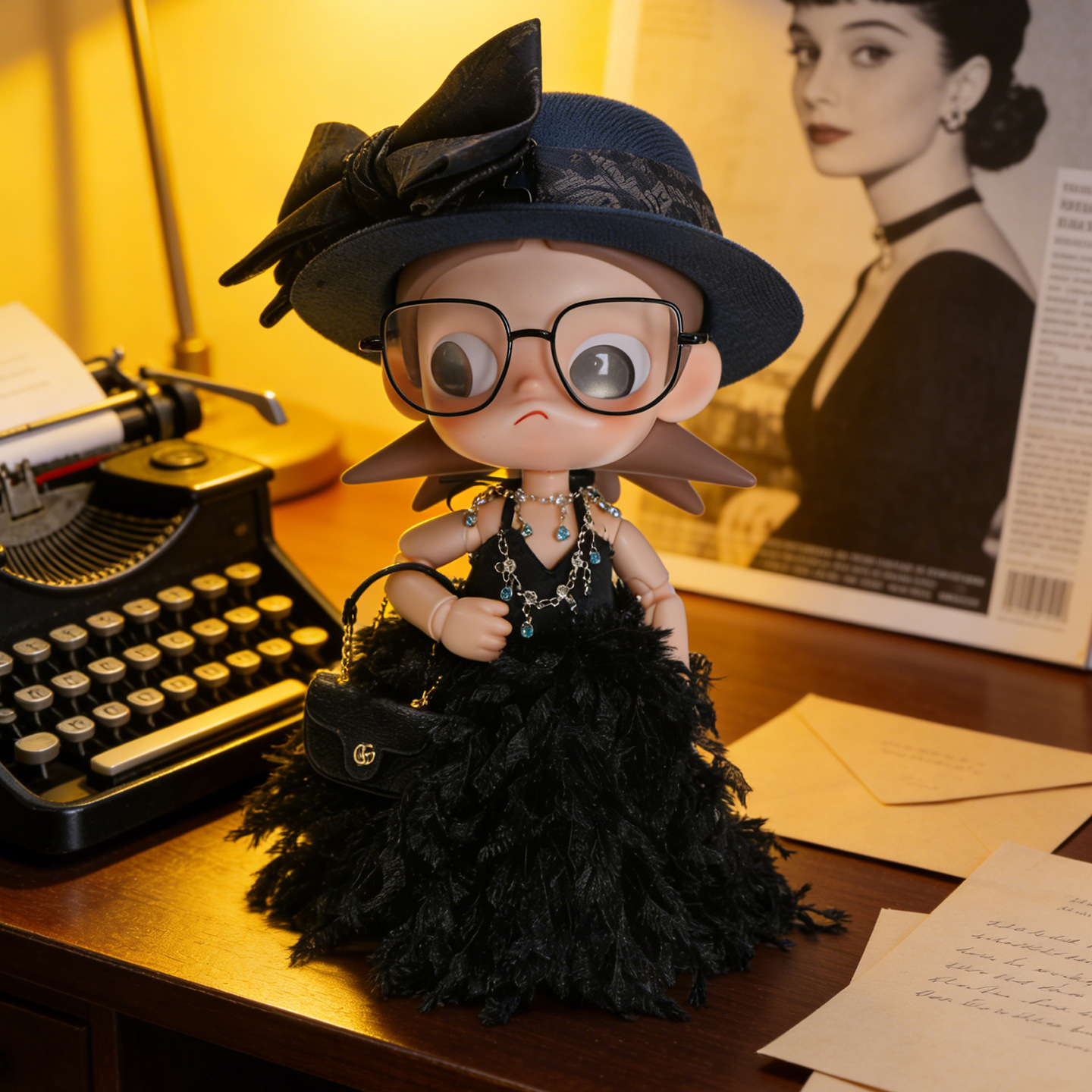 Gazi Sister Doll Clothes 1/8 Movable Figure Clothes zsiga Gingerbread Man Glasses Necklace Baseball Cap Earphone Accessories