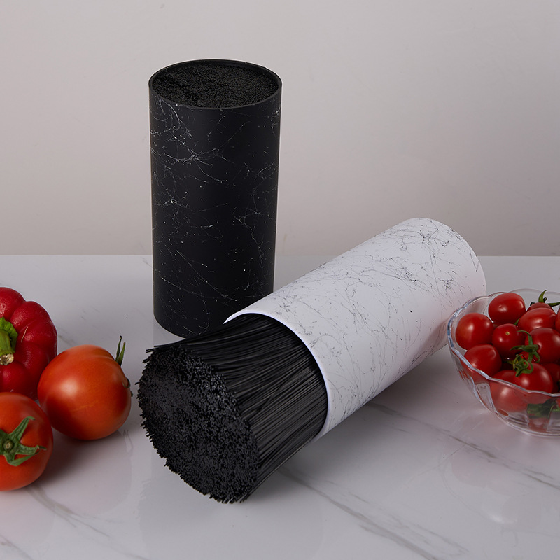 Plastic knife holder, household storage knife rack, kitchen supplies, cylindrical knife holder