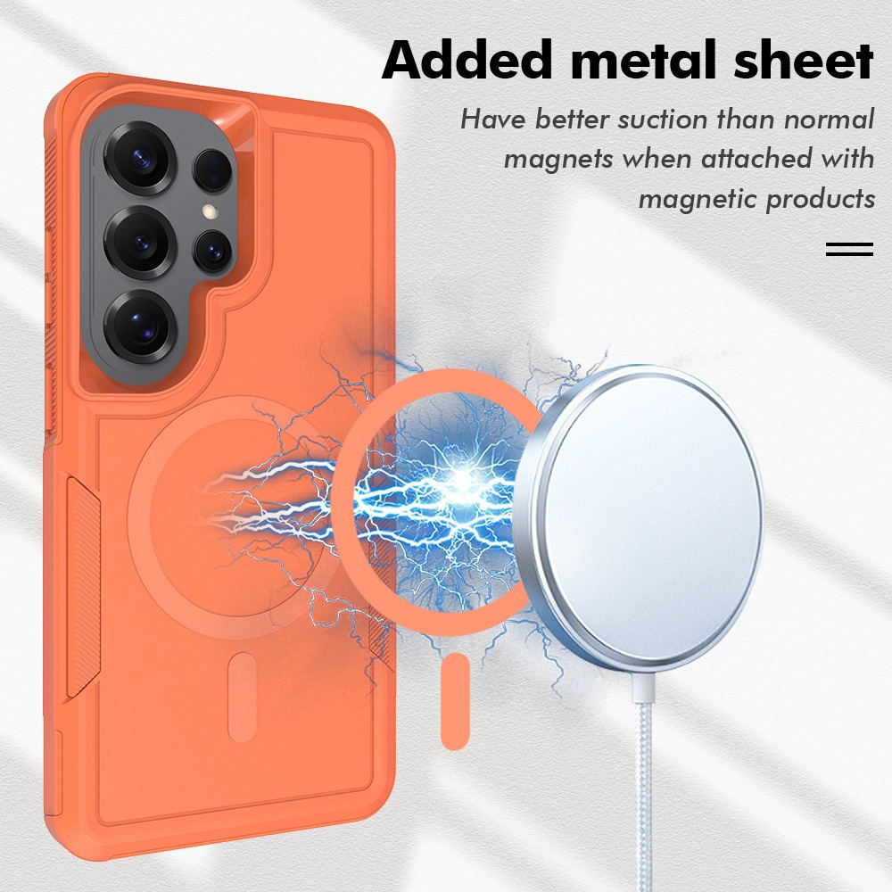 Magnetic phone case for Samsung S26 Ultra, navigation series, 2-in-1 for S25p, anti-drop for A36, protective case for A17, A06