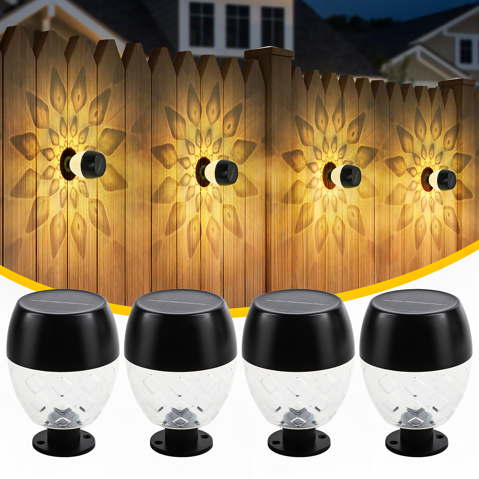 New solar wall light up and down light outdoor garden light automatic on at dusk home garden decoration light