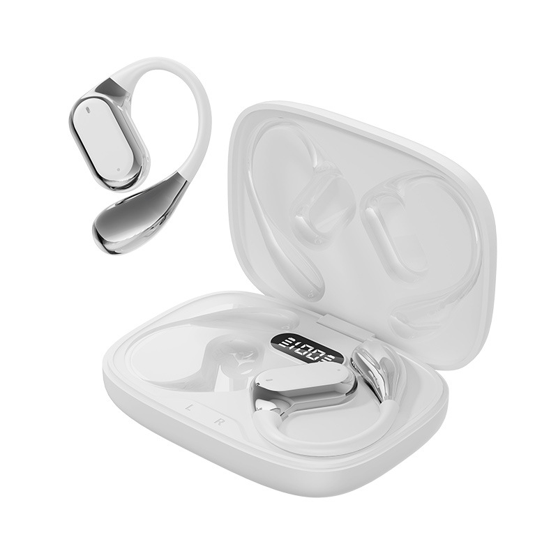 Q11 private mold ear-hook wireless OWS Bluetooth earphone high quality sports digital display noise reduction long battery life