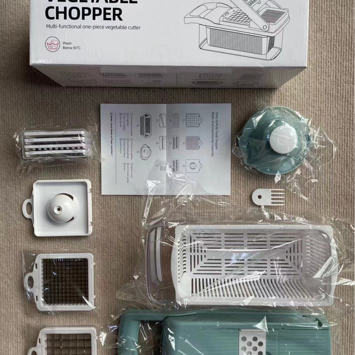 Multi-functional Kitchen Vegetable Cutter Potato Slicer Dicer Grater Slicer Machine