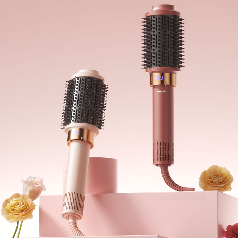 Blow Dryer Brush Volumizing Comb Negative Ions Increase Shine Volume Fullness Anti-Frizz Curling Iron Hot Air Comb