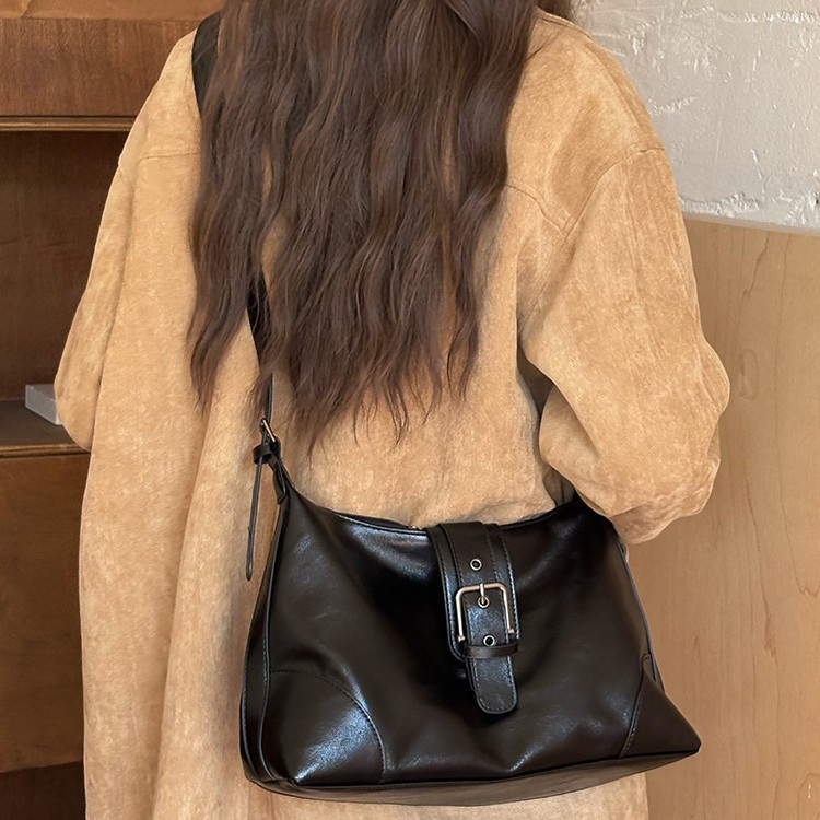 2026 New Casual Commute Trendy Underarm Bag Soft Leather Women's Bag Handheld Shoulder Crossbody Tote Bag
