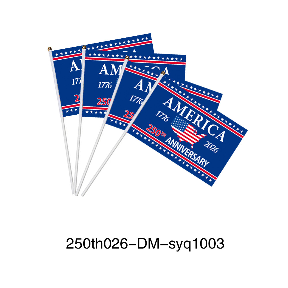 American 250th Anniversary Hand Waving Flag Independence Day Party Flag Making
