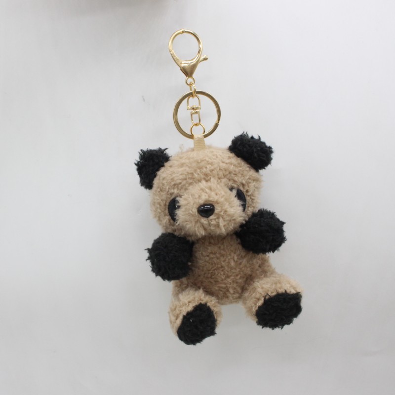 New Plush Toy Cartoon Cute Panda Keychain Bag Charm Advertising Promotional Gift Doll Toy