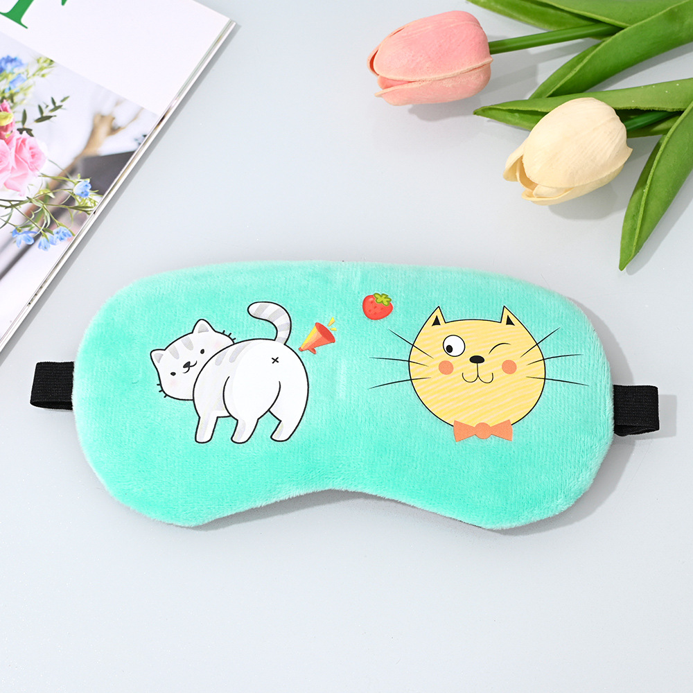卡通超柔顽皮猫咪（绿色）