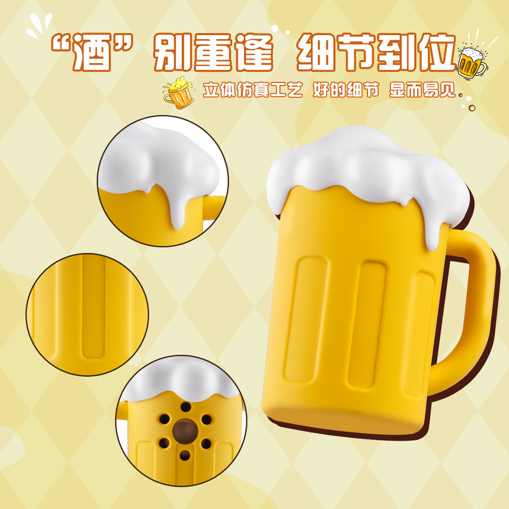 New Beer Mug Shape Bluetooth Speaker Portable Mini Small Speaker New High Sound Quality Wireless Subwoofer