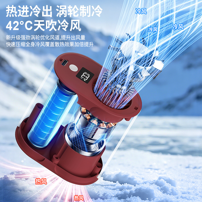 2026 Outdoor Waist Fan 4-in-1 Multifunctional USB Rechargeable Long Battery Life Waist Small Fan