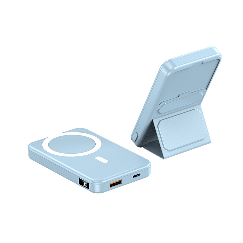 MagSafe Magnetic Wireless Power Bank 10000mAh Large Capacity Foldable Stand 15W Mobile Power
