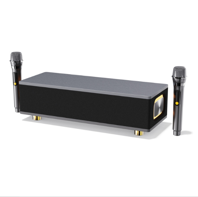 Home Karaoke System with Two Microphones, Smart Remote Control, and All-in-One Home KTV Speaker Set