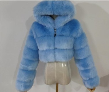 New faux fur coat jacket faux fur Haining faux fur