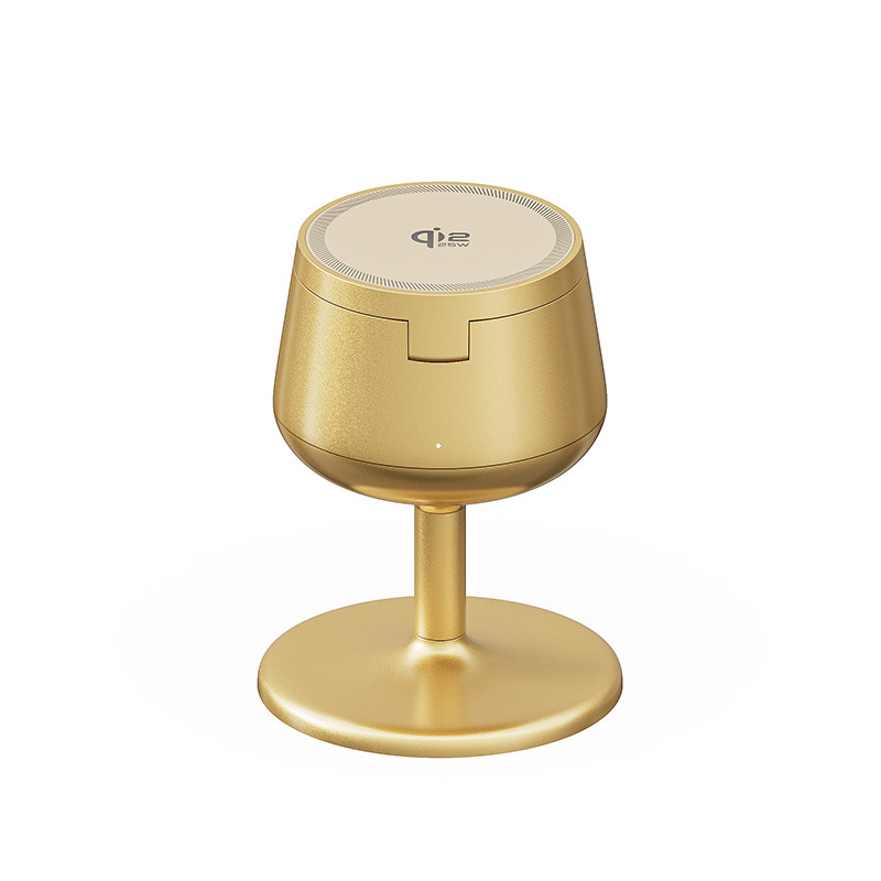 New QI2.2 Fast 25W Wine Glass Magnetic Wireless Charger Compatible with Apple Phone 3-in-1 Wireless Charger