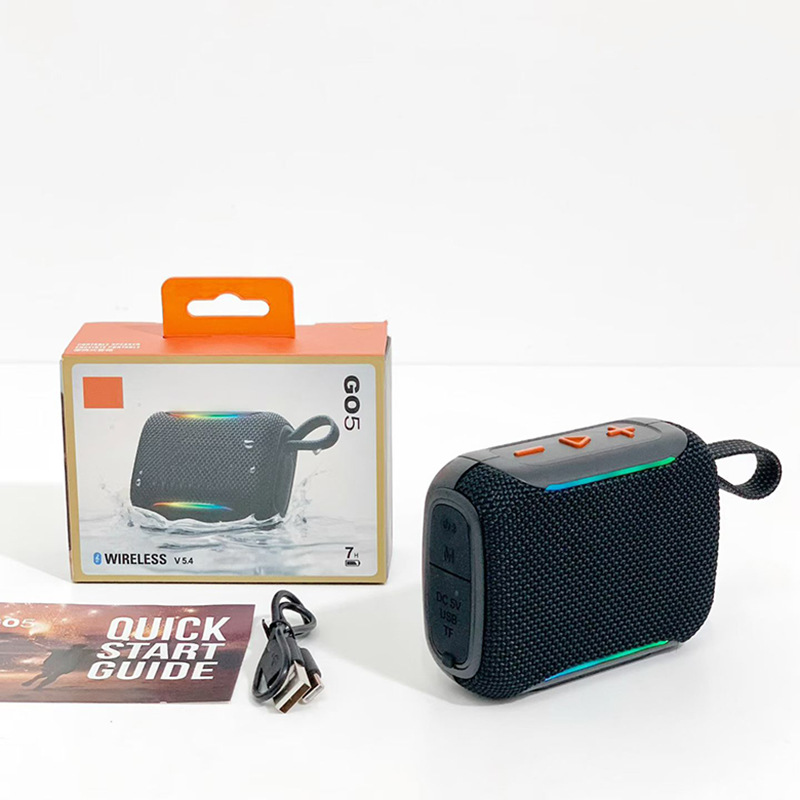 GO5 Wireless Bluetooth Speaker TWS Outdoor Home Portable Mini Bass Card Slot Gift Speaker