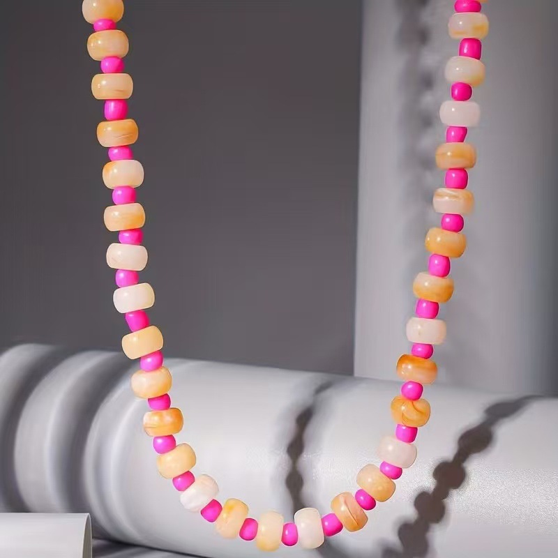 Casual Handmade Natural Stone Beaded Necklace Women's Necklace