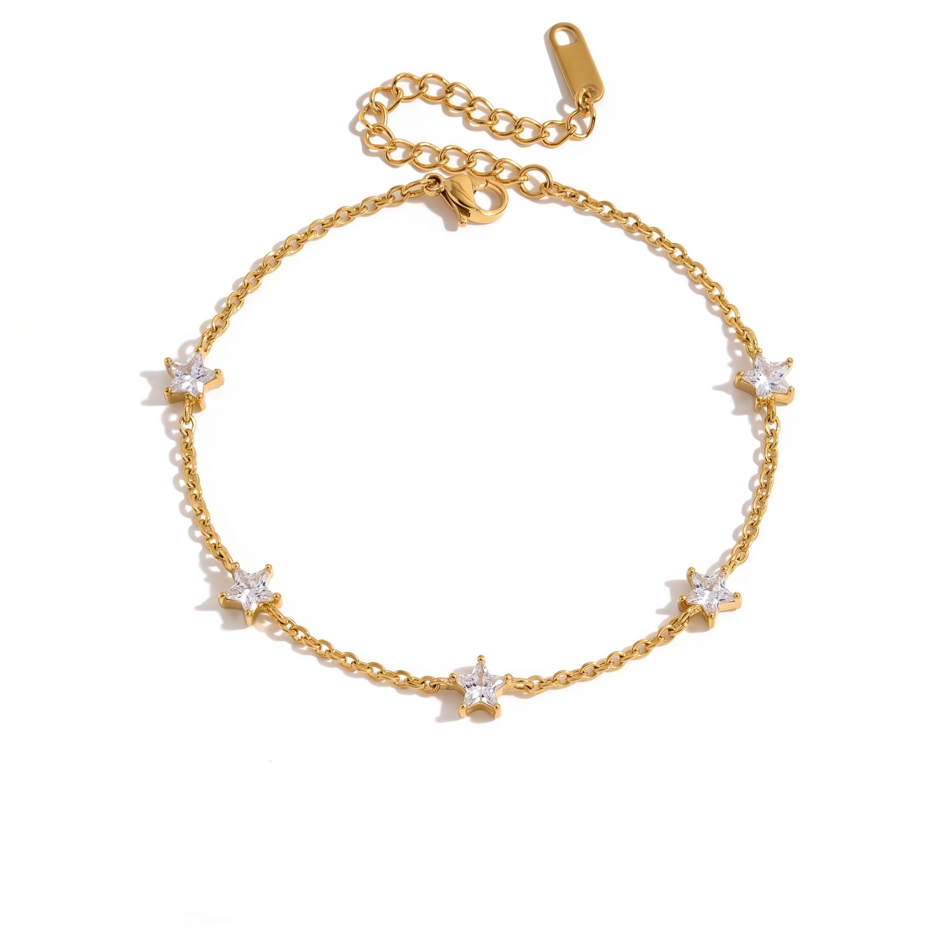 New sports series rhinestone star racket bracelet simple daily niche accessory
