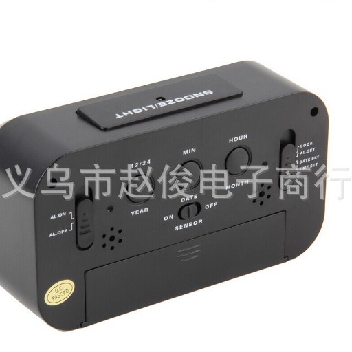 Temperature version smart clock silent clock snooze electronic clock light sensor alarm clock with voice student special alarm clock