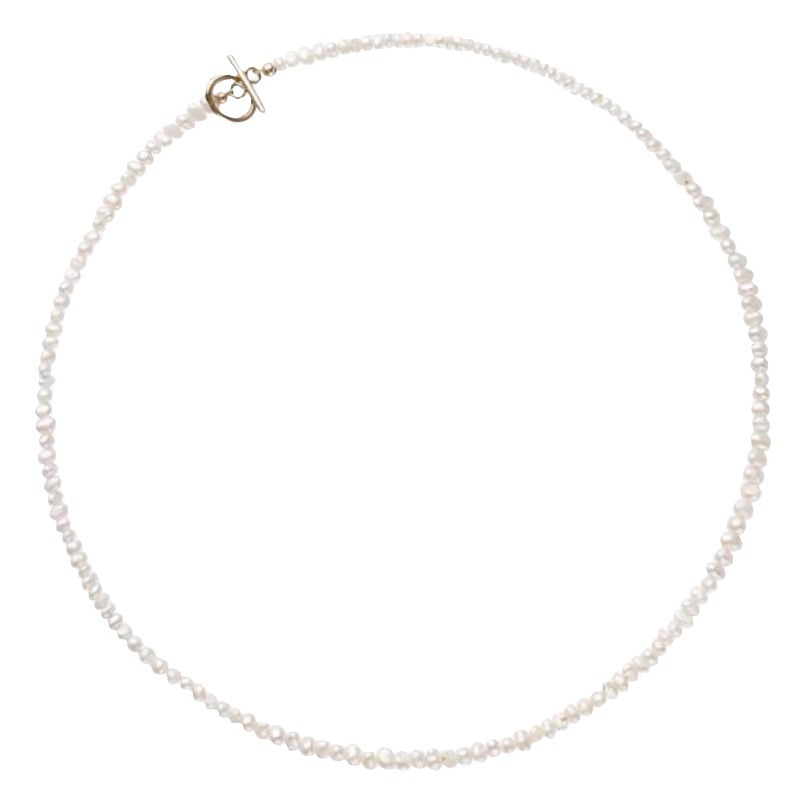Natural Baroque Irregular Freshwater Pearl Choker Niche Dopamine Necklace Accessories Women Summer