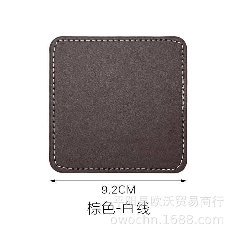 方形咖啡色白线