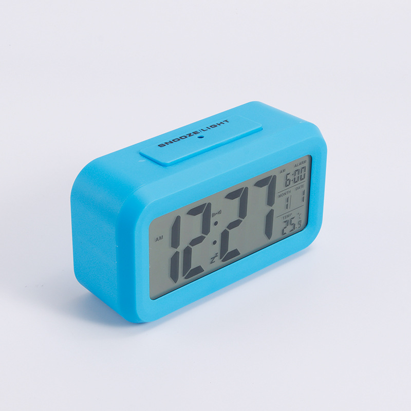 Electronic alarm clock light-sensing alarm clock student special luminous desktop student alarm clock with voice desk clock