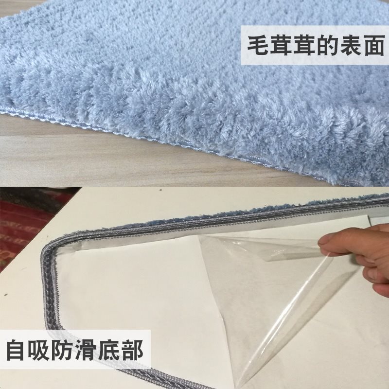 Solid color spiral stair mat self-adhesive non-slip carpet glue-free tread mat solid wood duplex stair mat